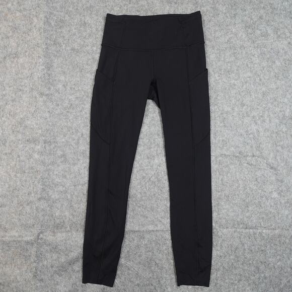 Lululemon Leggings Womens 4 Fast Free II 24" Black Yoga Run Gym Workout Athletic - Picture 1 of 10